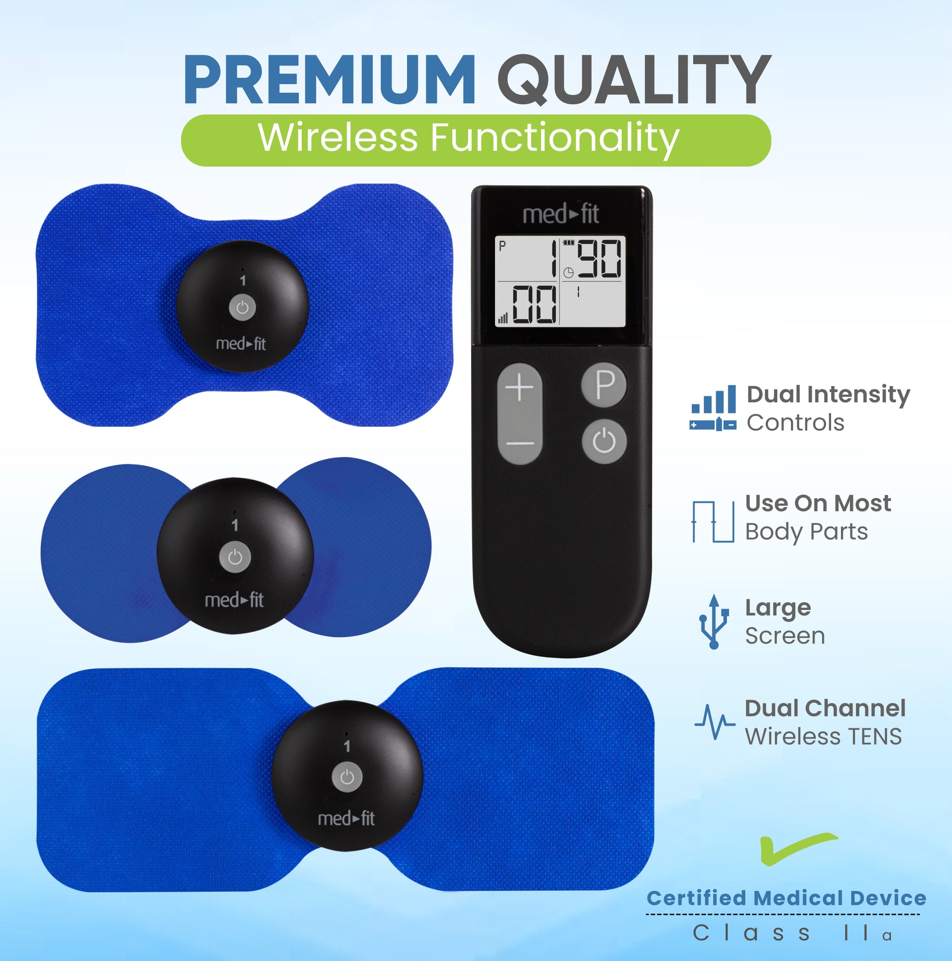painless tens machine electrodes and modules