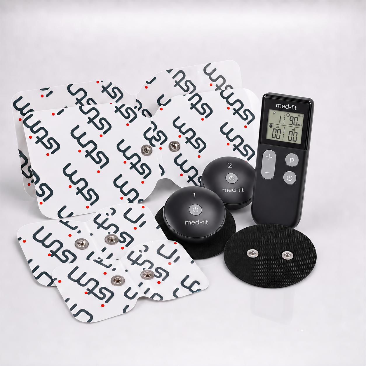 Wireless 2 Channel TENS & EMS Machines with Sensitive Skin Electrodes