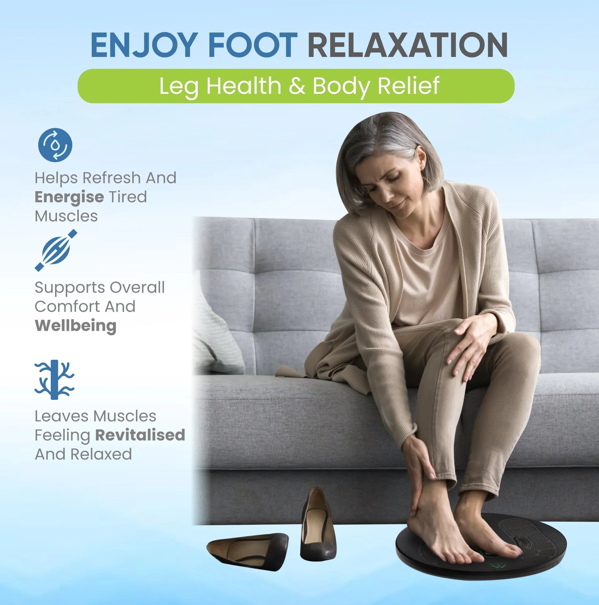 Foot and leg circulation machine