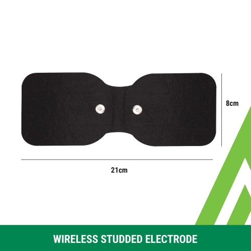Wireless Black Large Lumbar TENS Electrodes 