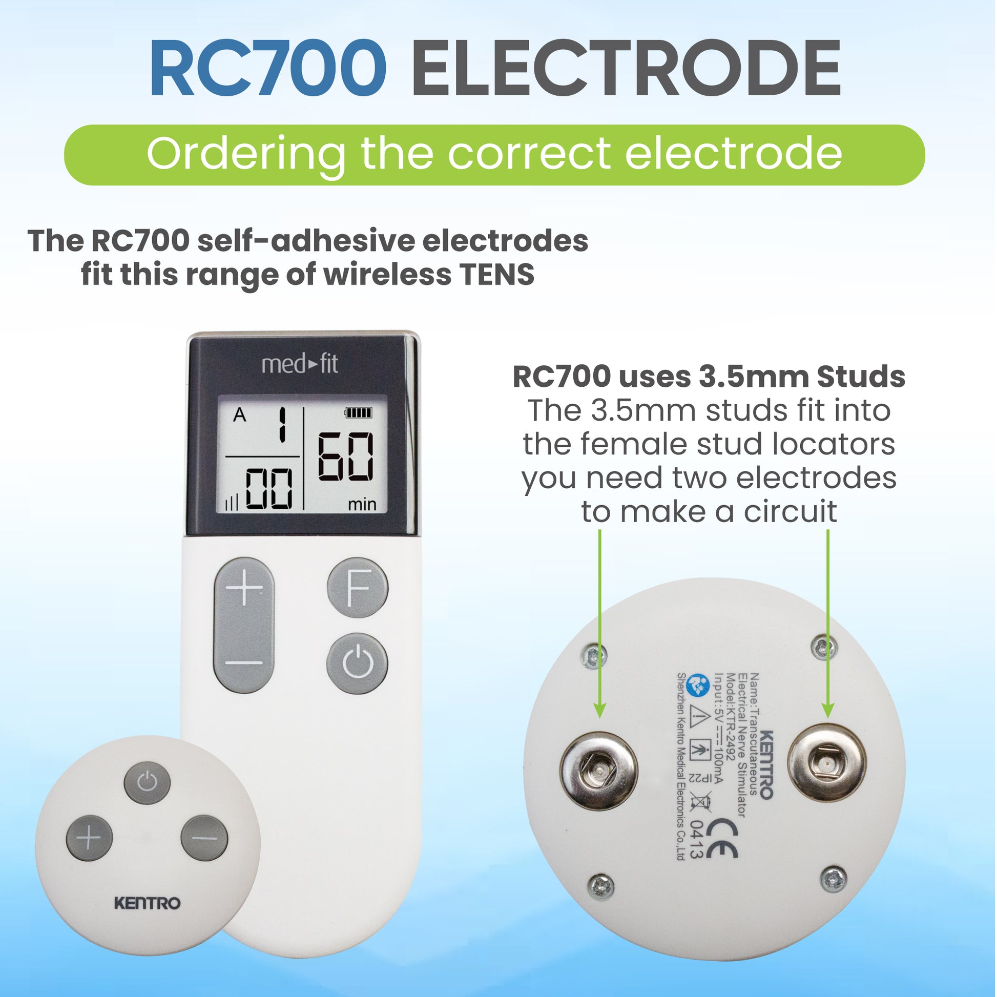 rc700 electrode and remote