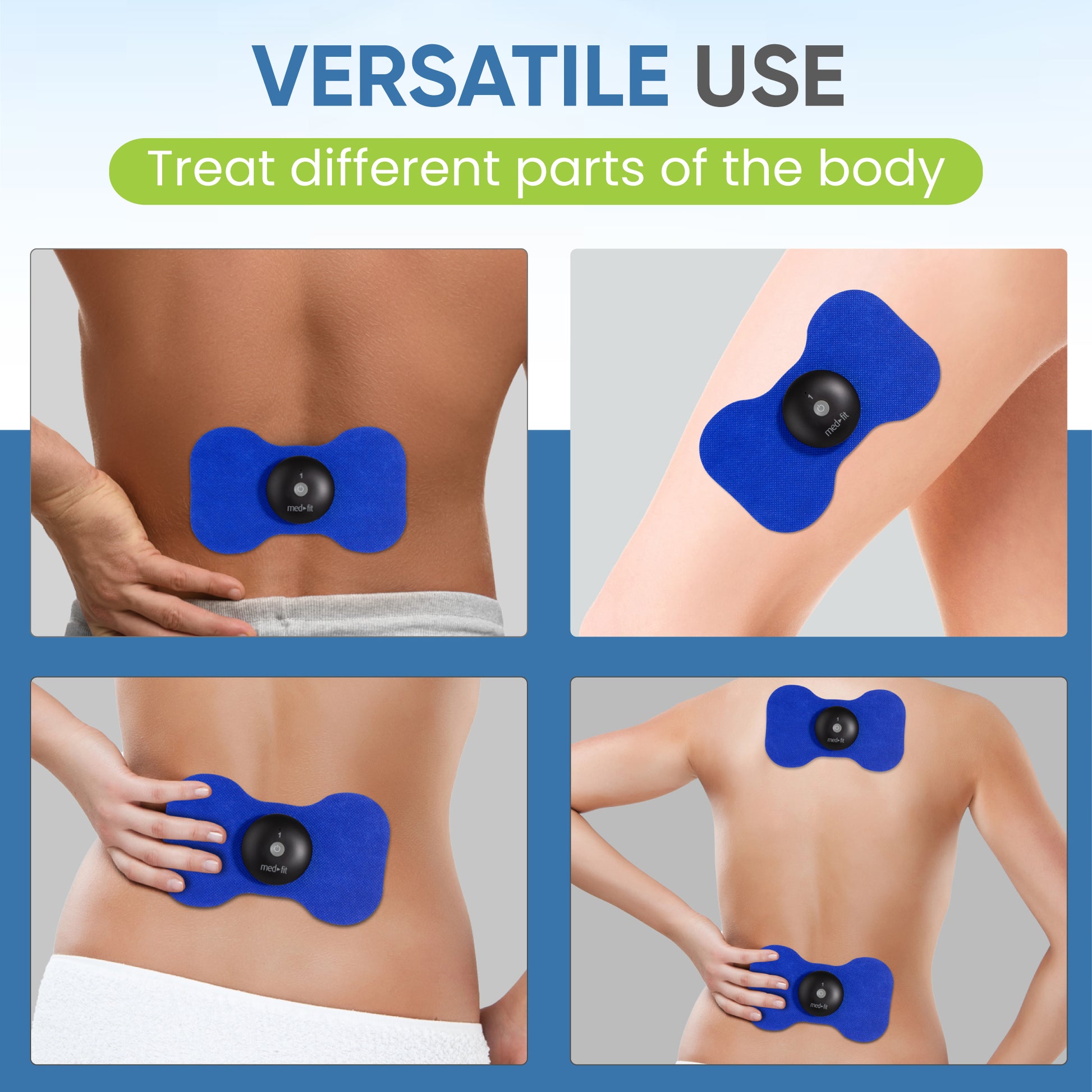 butterfly wireless electrodes - use of different parts of the body